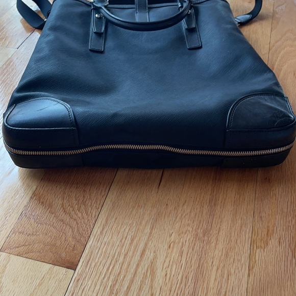 TUMI Laptop Crossbody Bag Black Expandable - Picture 10 of 11